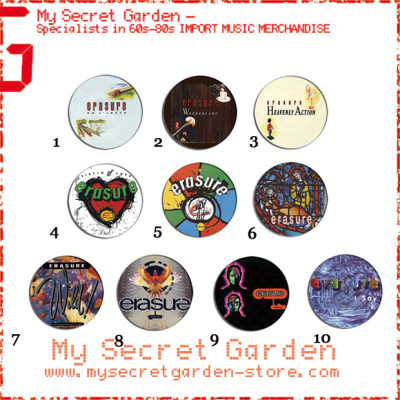 Erasure - Wonderland, The Innocents, Wild! Album Pinback Button Badge Set ( or Hair Ties / 4.4 cm Badge / Magnet / Keychain Set )